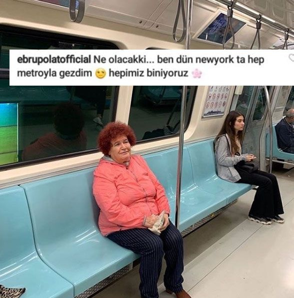 Selda Bağcan metroda görüntülendi Ebru Polat'ın yorumu alay konusu oldu