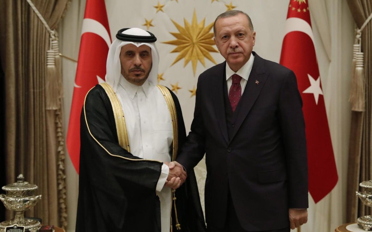 Cumhurbaşkanı Erdoğan Katar Başbakanı'nı kabul etti