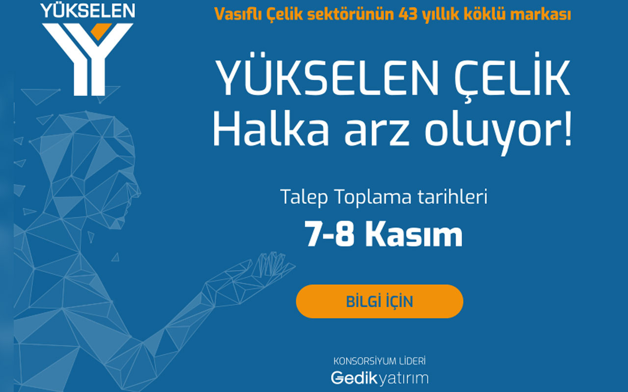 Yükselen Çelik halka arz oluyor