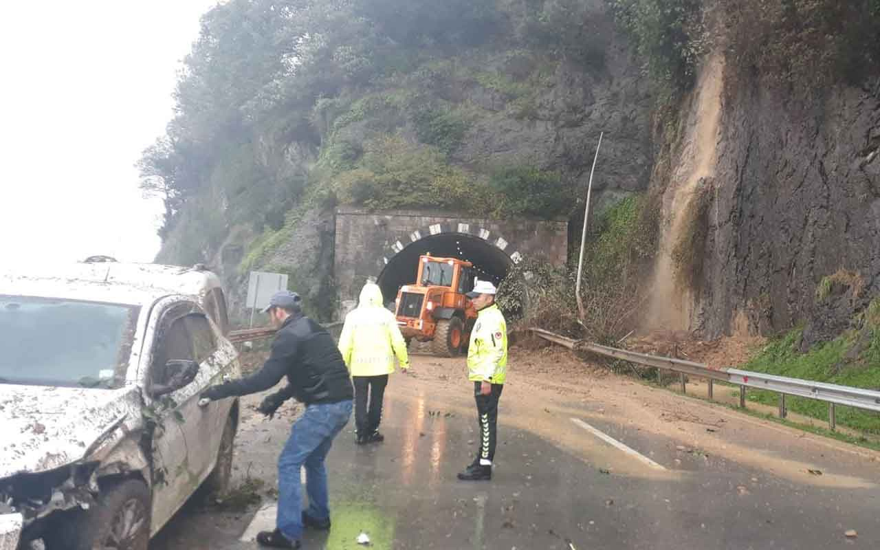 Giresun’da heyelan kazaya neden oldu: 3 yaralı