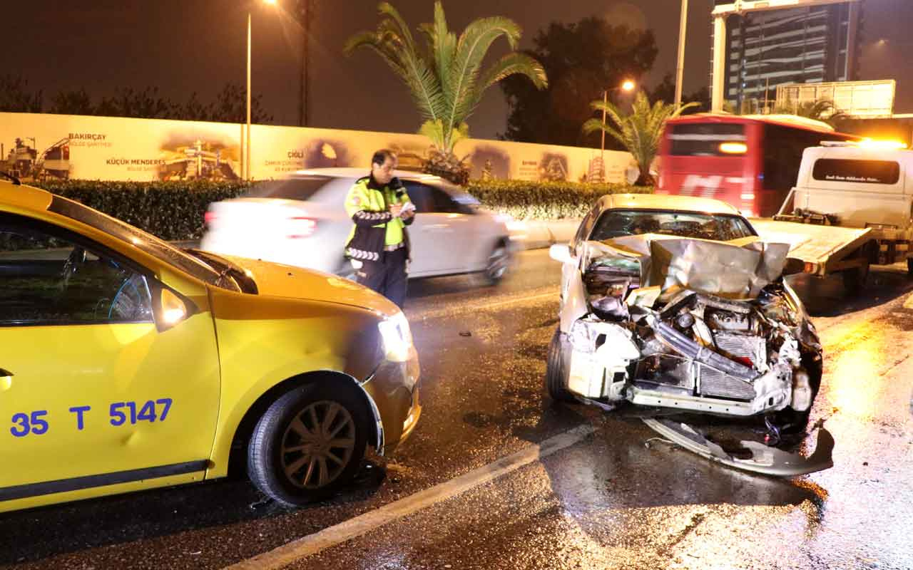 İzmir'de zincirleme trafik kazası: 9 yaralı