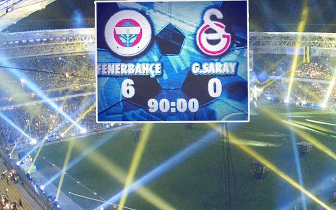 Fenerbahçe Galatasaray 6-0'lık maçın golleri