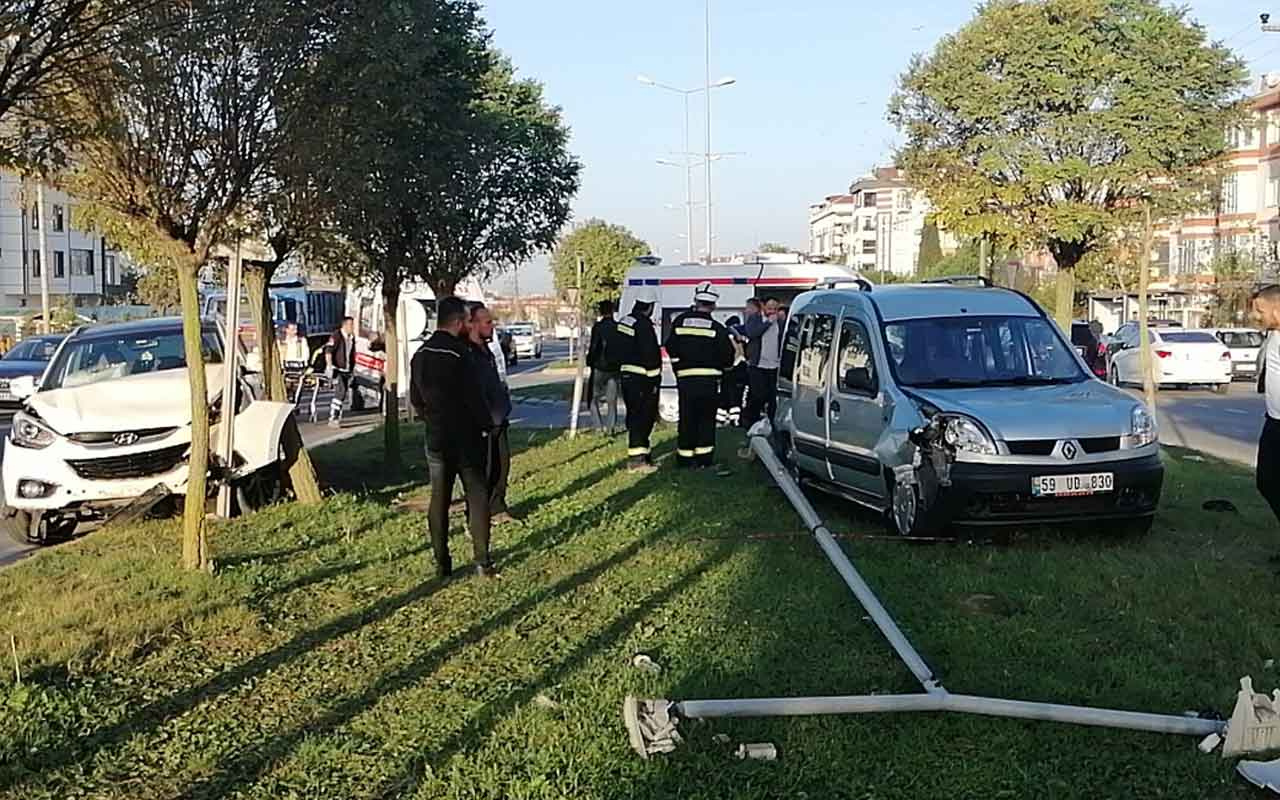 Direksiyonda şeker komasına giren sürücü kaza yaptı: 3 yaralı