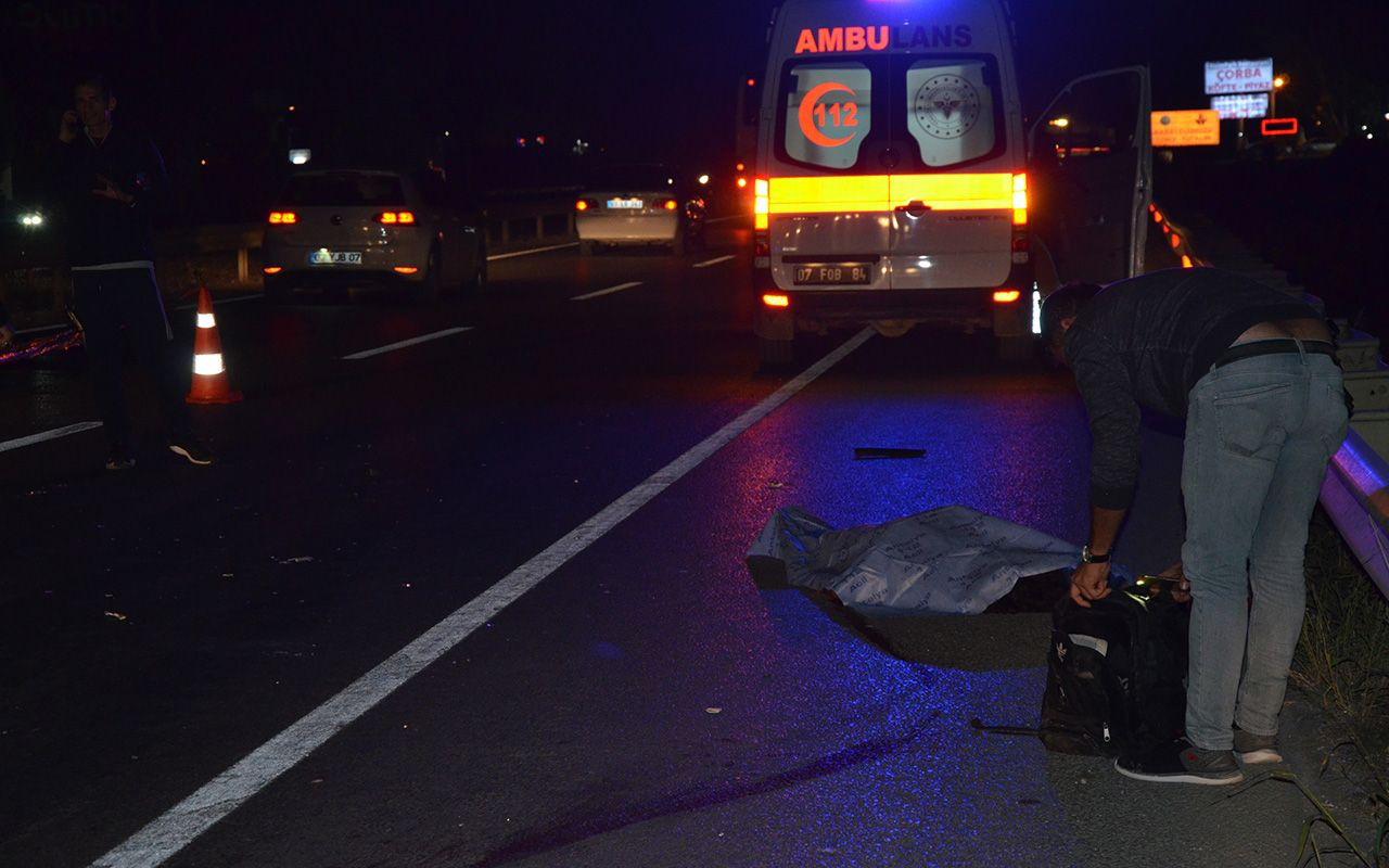 Antalya'da aracın çarptığı motosiklet sürücüsü öldü