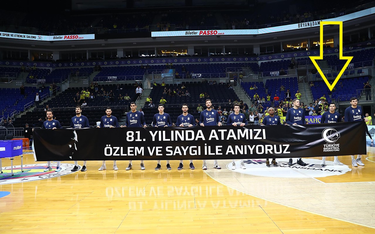 Atatürk pankartına dokunmayan Fenerbahçeli Kostas Sloukas tepki çekti