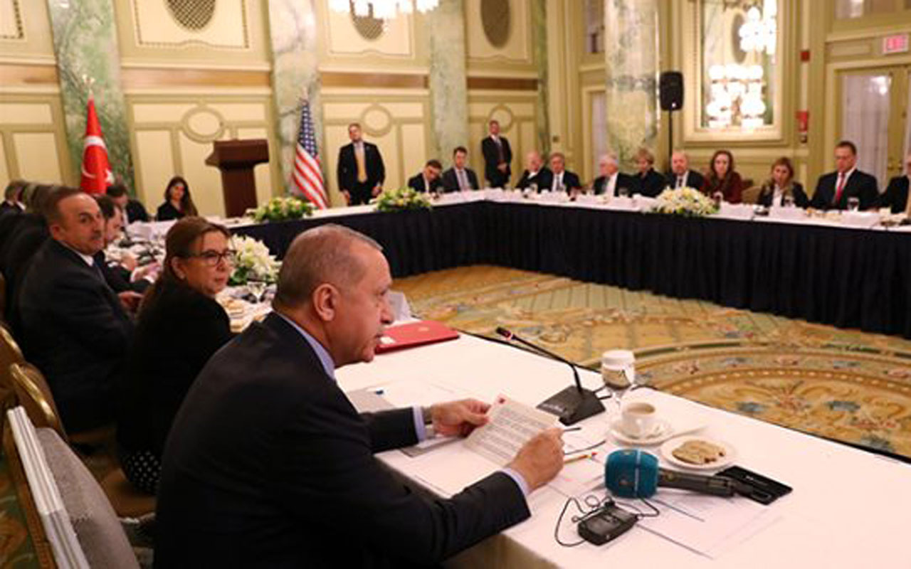 Cumhurbaşkanı Erdoğan ABD'li iş adamlarıyla bir araya geldi