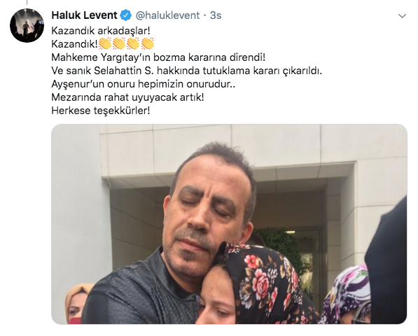 İntihar eden Ayşenur'un peşini bırakmadı Haluk Levent müjdeli haberi duyurdu
