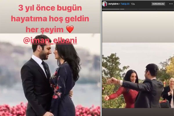 Milyoner'in eski sunucusu Murat Yıldırım'dan eşi Iman Elbani'ye 3. yıla özel paylaşım