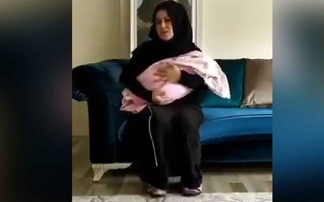 Rabia Naz’ın annesi 40 günlük bebeğiyle eşinin tutuklanmasına tepki gösterdi