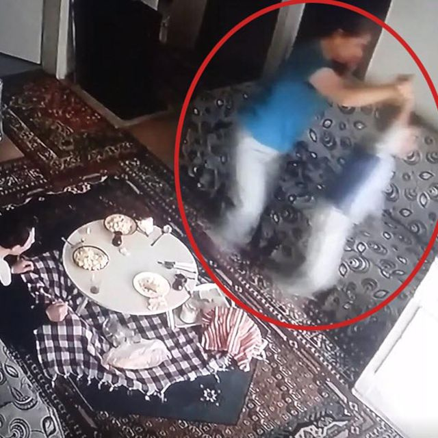 İzmir Karşıyaka'da bakıcı dehşetini kamera ortaya çıkardı