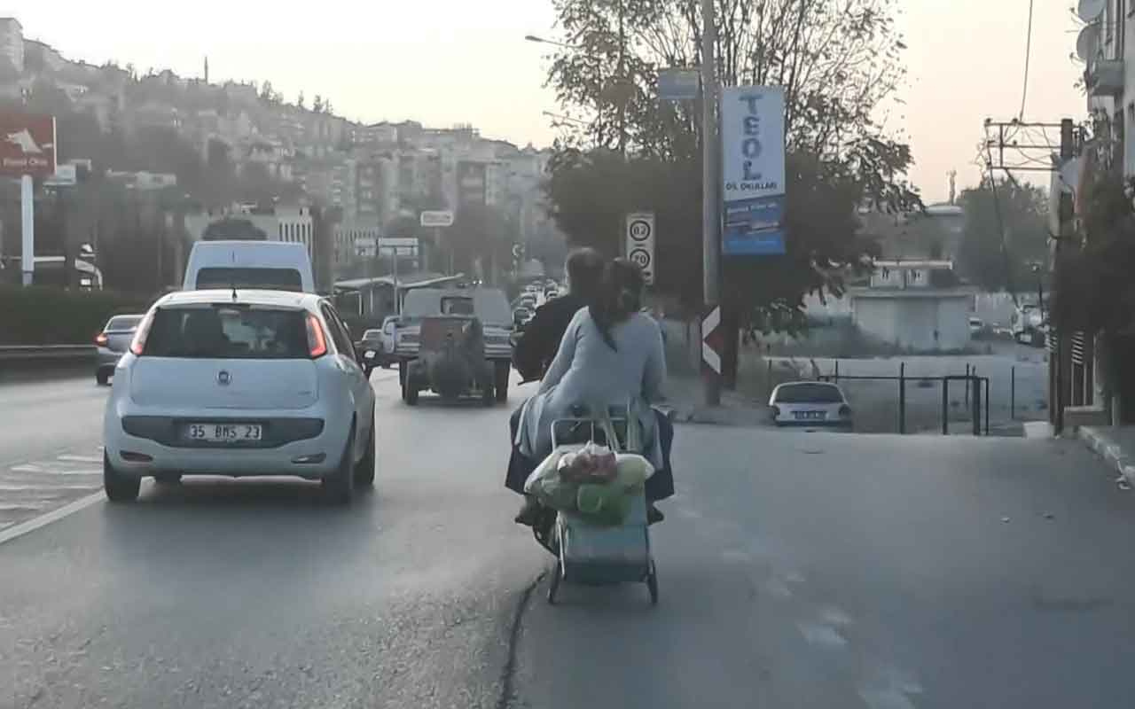 Bursa'da trafikte tehlikeli yolculuk