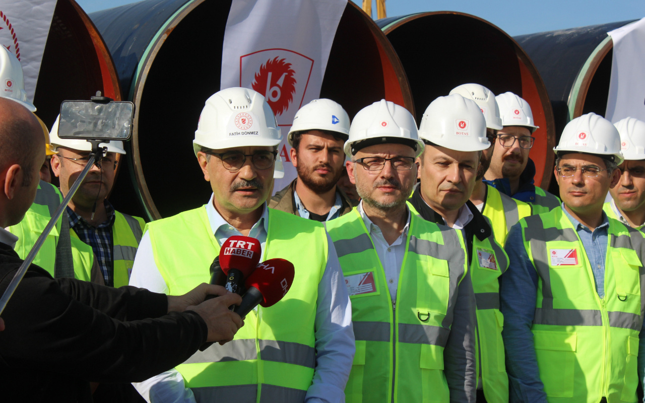 Bakan Dönmez TürkAkım Projesi'nin yıl sonuna kadar biteceğini açıkladı