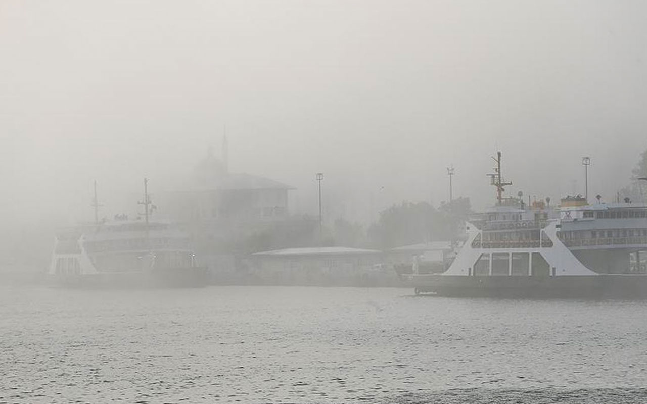 İstanbul'da deniz ulaşımına sis engeli hepsi iptal edildi