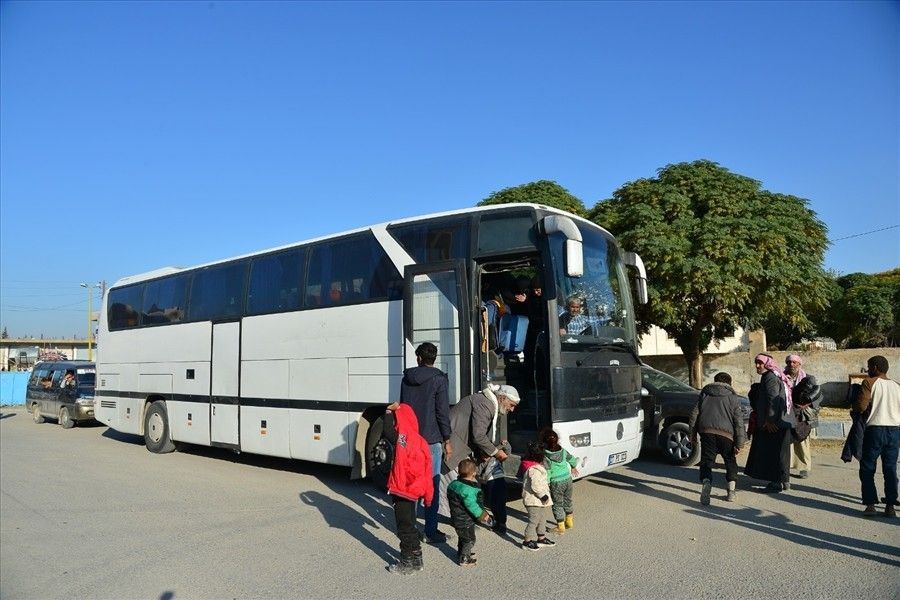 70 aile Tel Abyad bölgesine geri dönmek için yola çıktı