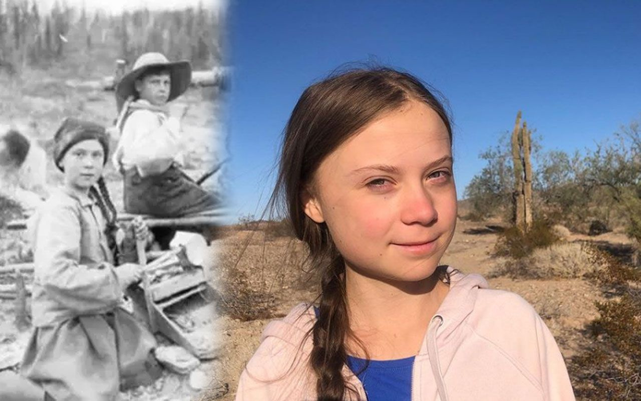 Greta Thunberg zaman yolcusu iddiası 121 yıllık fotoğraf ortalığı karıştırdı