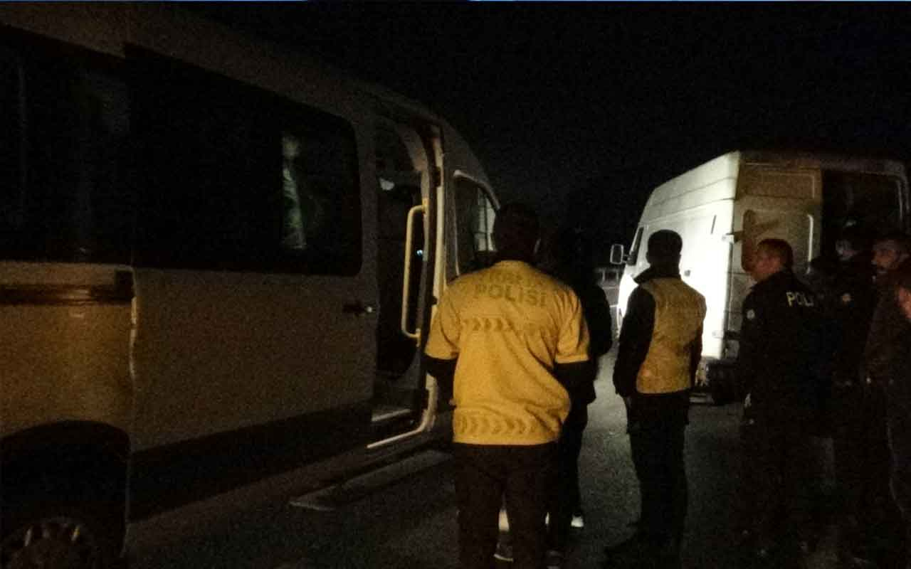 Tekirdağ'da gece yarısı şok operasyon: 50 kaçak göçmen yakalandı