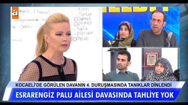 ATV Müge Anlı Tatlı Sert canlı yayınında Palu ailesiyle ilgili olay itiraf