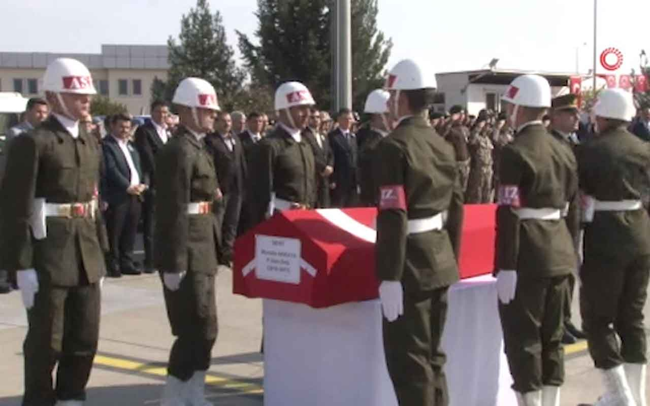 Barış Pınarı şehidi Mustafa Akkaya memleketine uğurlandı