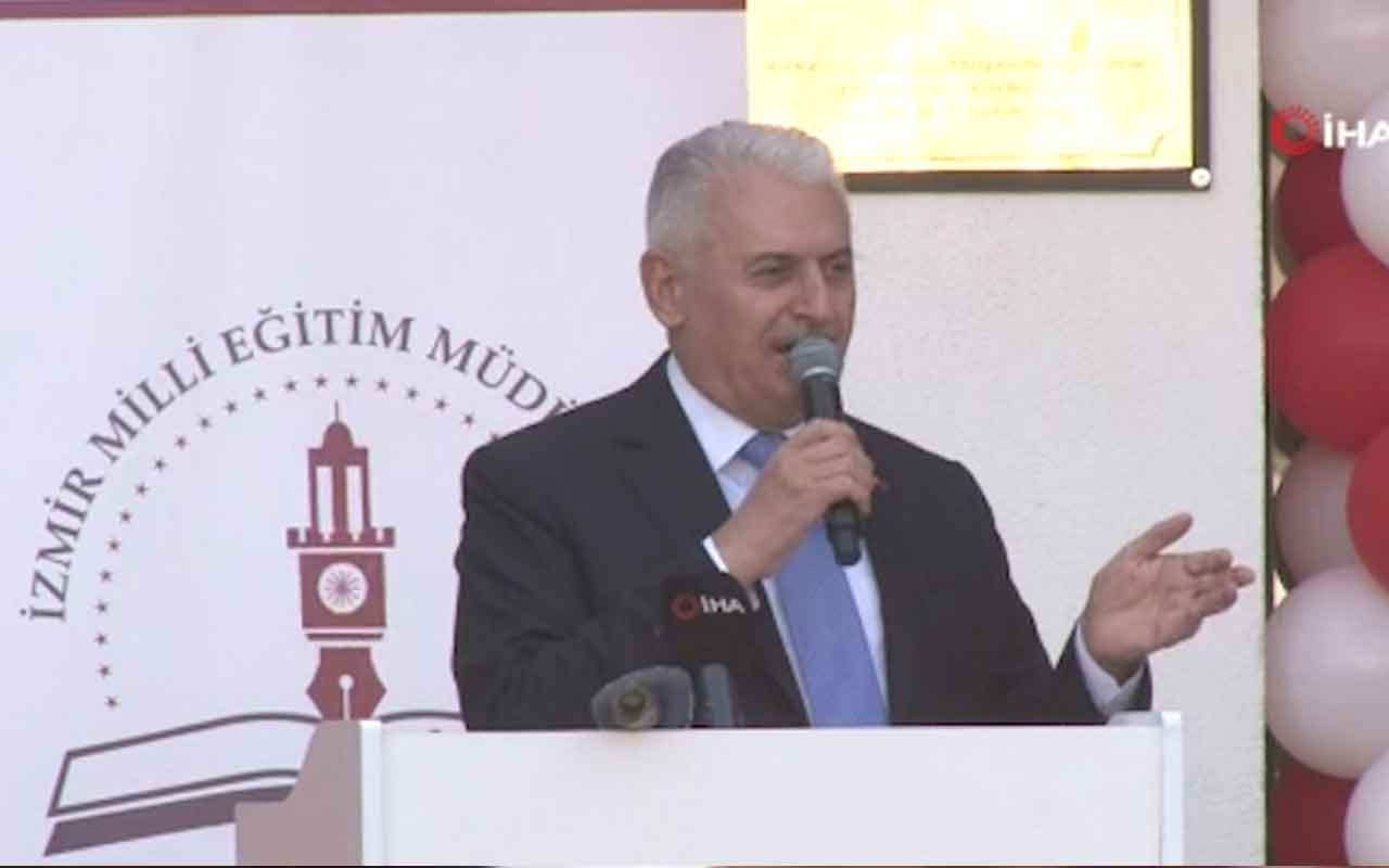 Binali Yıldırım, okul açılışında konuştu