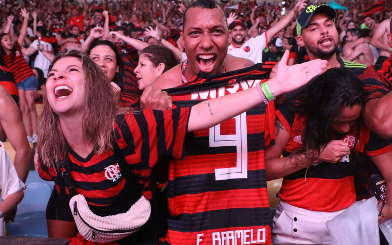 Flamengo'nun çılgın Libertadores kutlaması