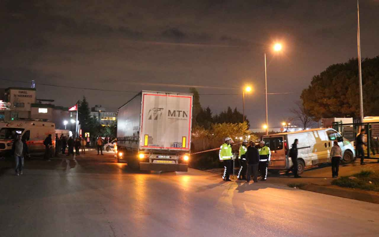 Sancaktepe'de TIR'ın altında kalan yaya hayatını kaybetti