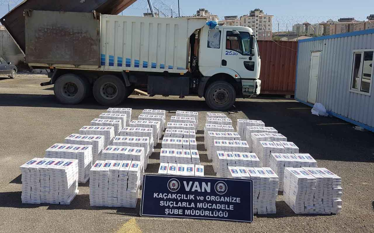 Van’da 163 bin paket kaçak sigara ele geçirildi