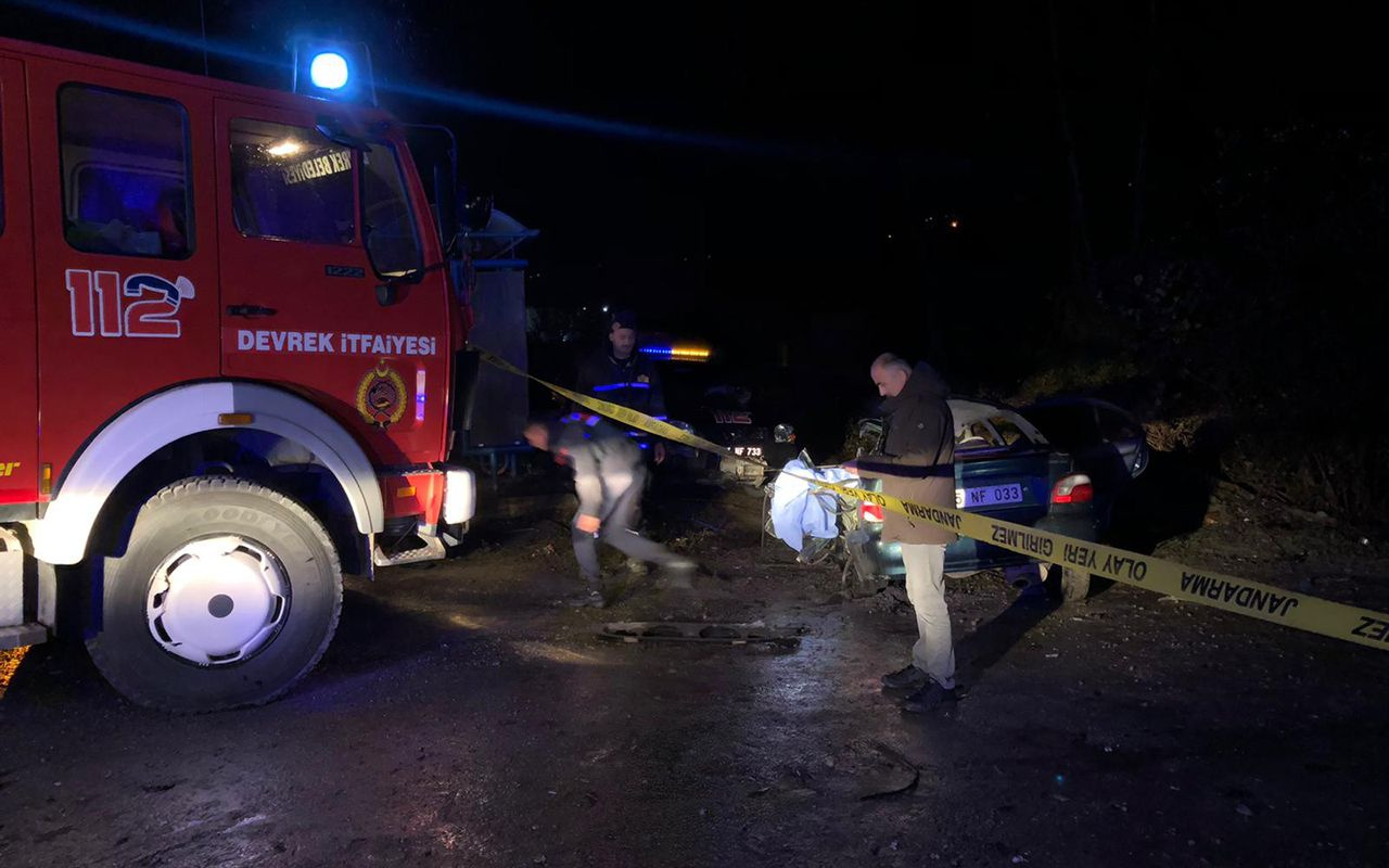 Zonguldak'ta trafik kazası 2 ölü 1 yaralı
