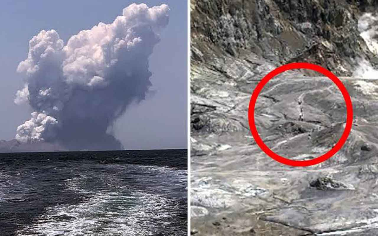 White Island yanardağ patladı! Çok sayıda kişiden haber alınamıyor