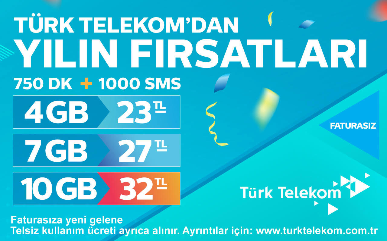 Siz de Türk Telekom’a gelin yılın fırsatını kaçırmayın!