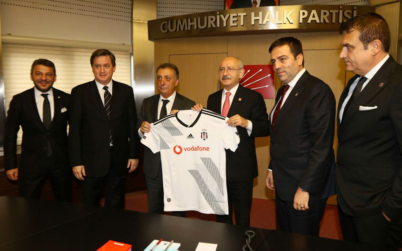 Kılıçdaroğlu, Beşiktaş Yönetim Kurulu Başkanı Çebi'yi kabul etti