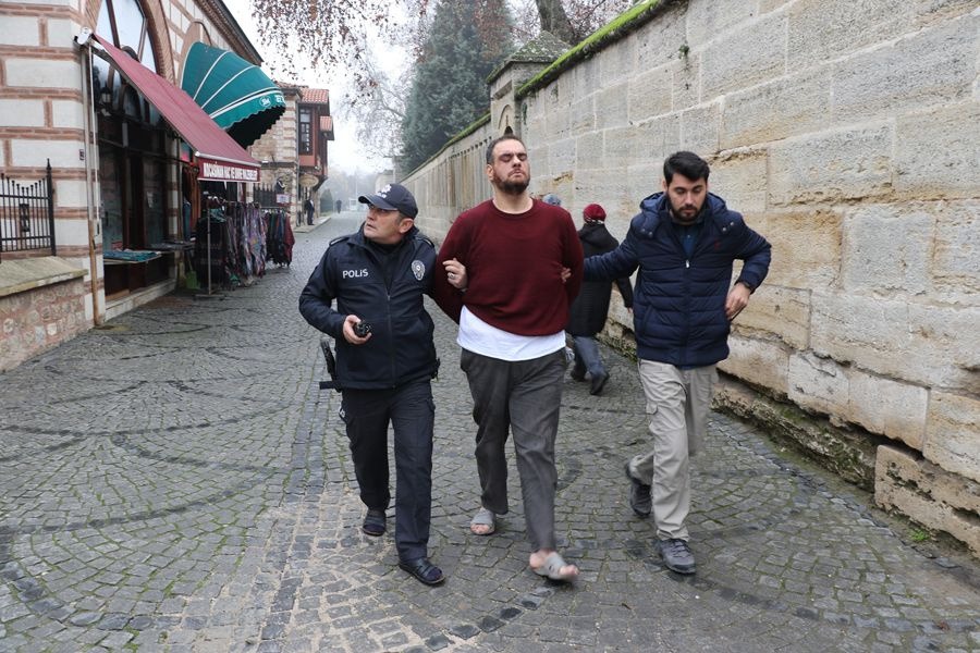 Edirne’de cuma namazı öncesi Selimiye Camisi'nde ilginç olay minbere çıktı