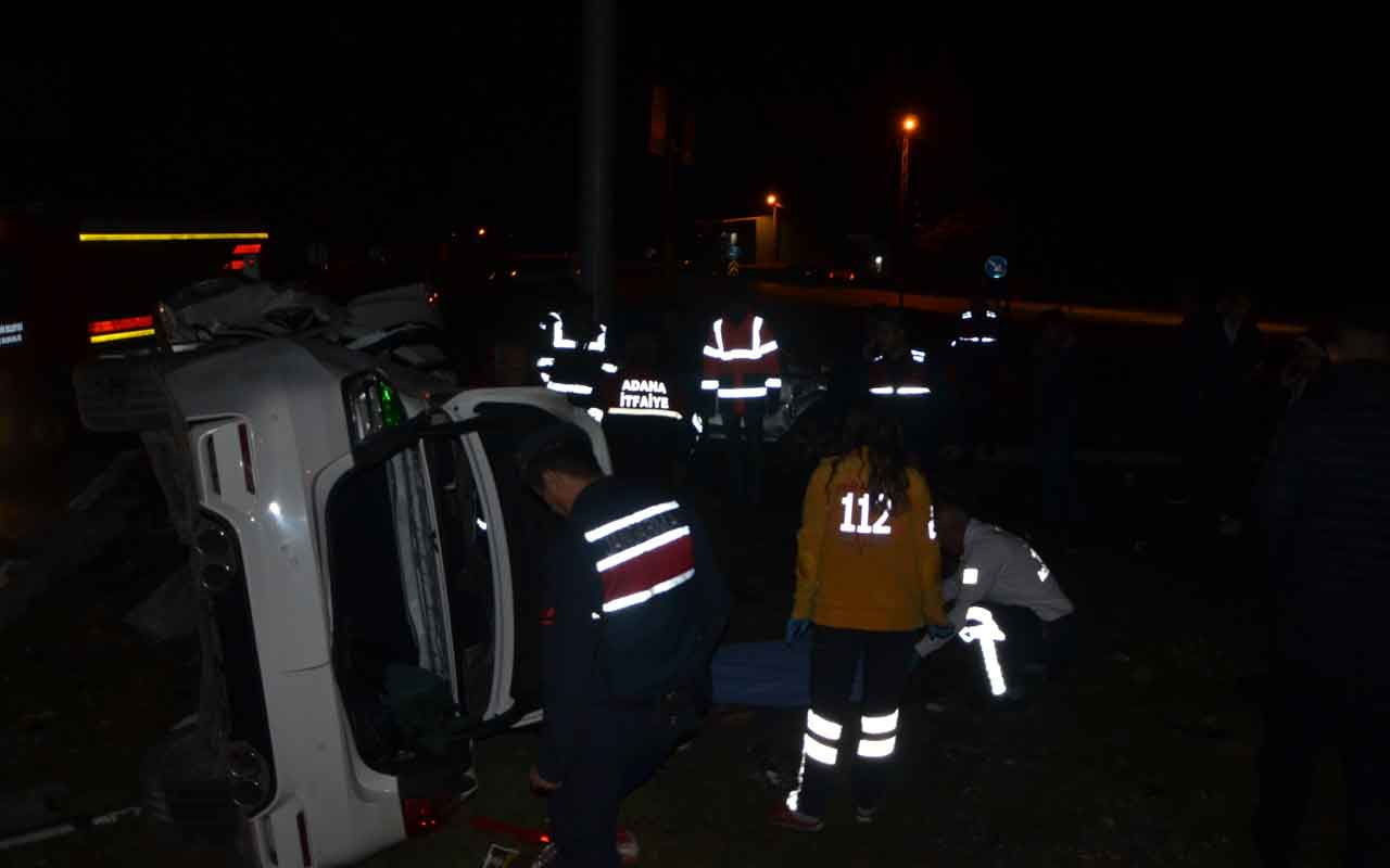 Kozan’da trafik kazası: 1 ölü, 4 yaralı