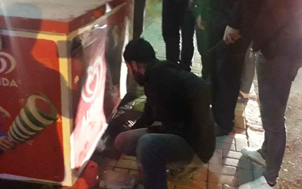 Şanlıurfa’da esrarengiz olay! Kaldırımdan dumanlar yükselmeye başladı