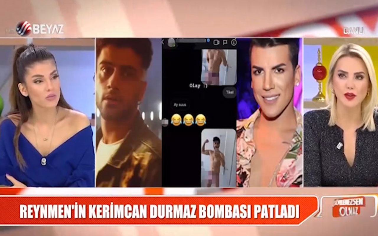 Reynmen Kerimcan Durmaz'a yarı çıplak fotoğraflarını attı mı?