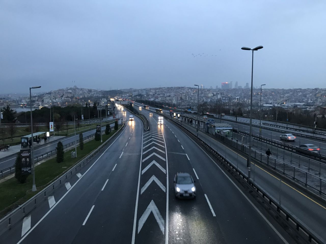 İstanbul'da yılbaşı sonrası her yer bomboş