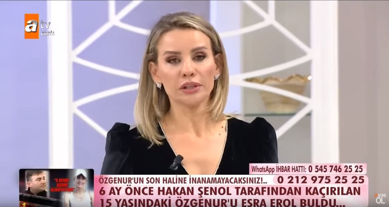 Esra Erol baba Mikail Yolcu'ya sitem etti 15 yaşında hamile kalan kız yürekleri yaktı