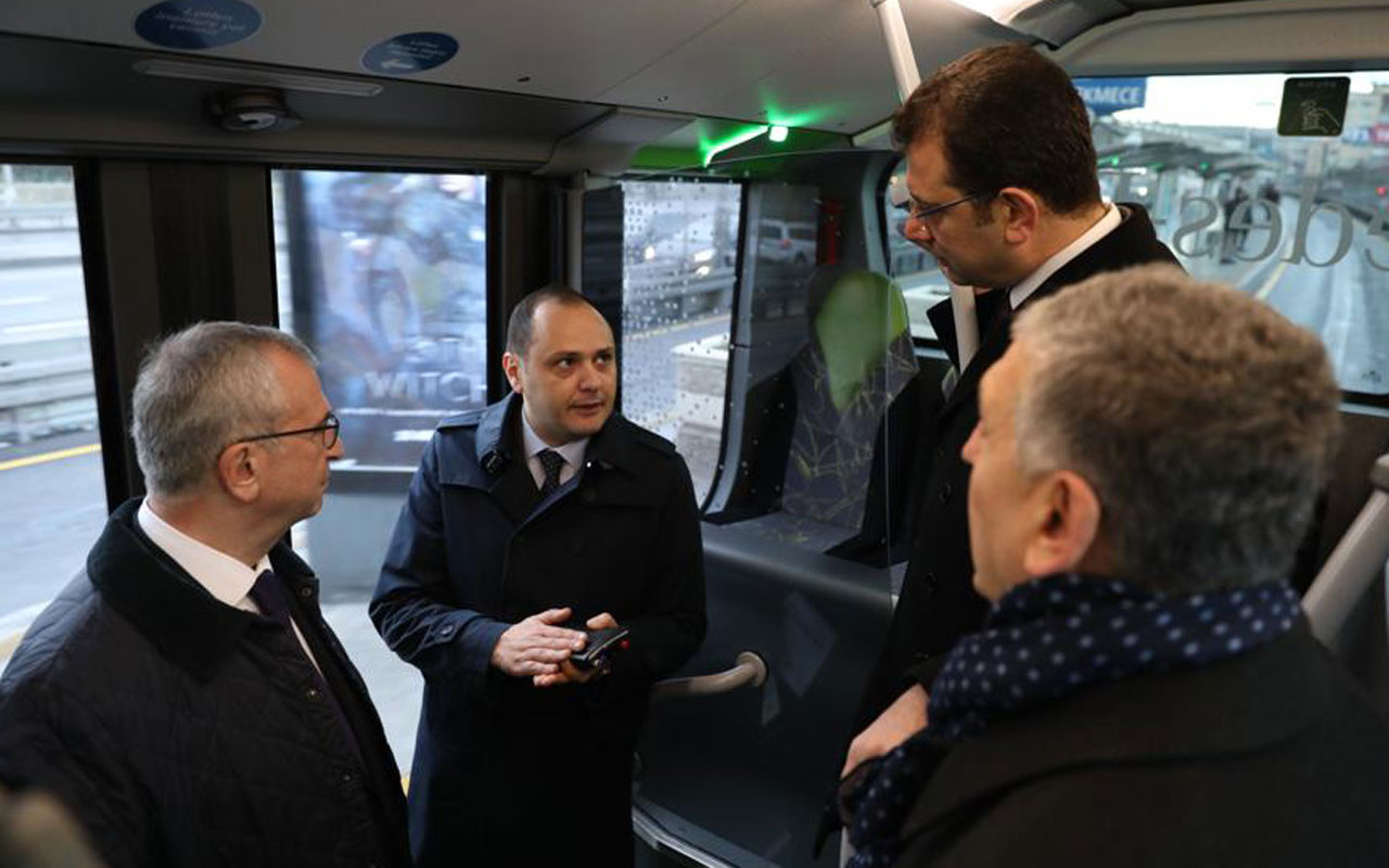 İstanbul'a yeni metrobüs geliyor! Ekrem İmamoğlu test etti