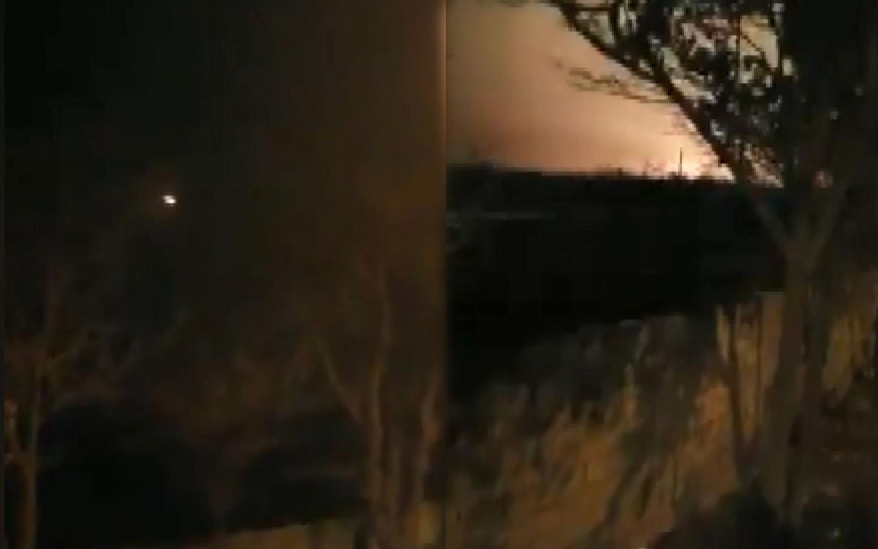 İran'da 180 kişiyi taşıyan yolcu uçağı düştü! Uçağın düşme anı kamerada