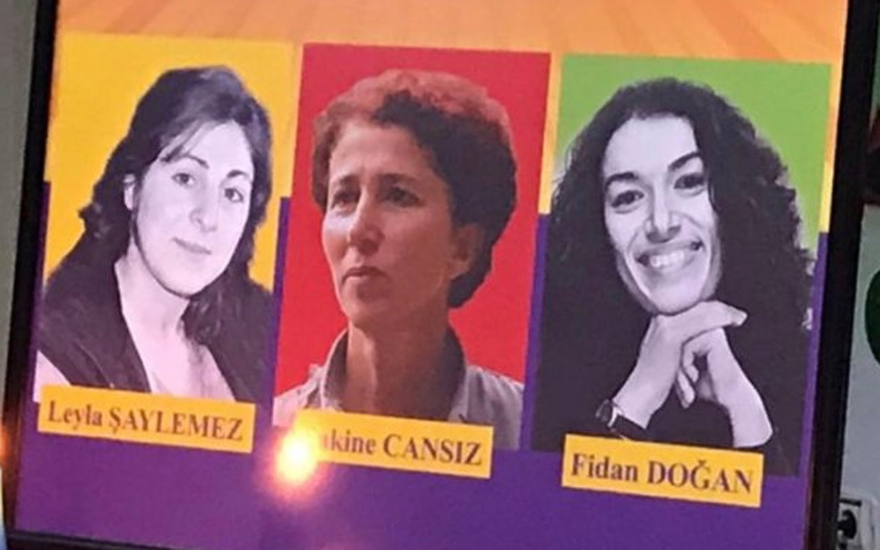 HDP'li vekiller Paris'te öldürülen 3 PKK'lı kadın için düzenlenen anma töreninde