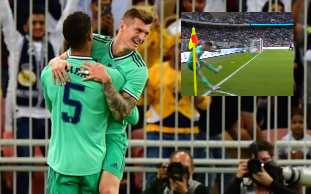 Toni Kroos kornerden gol attı kaleciyi içeri soktu