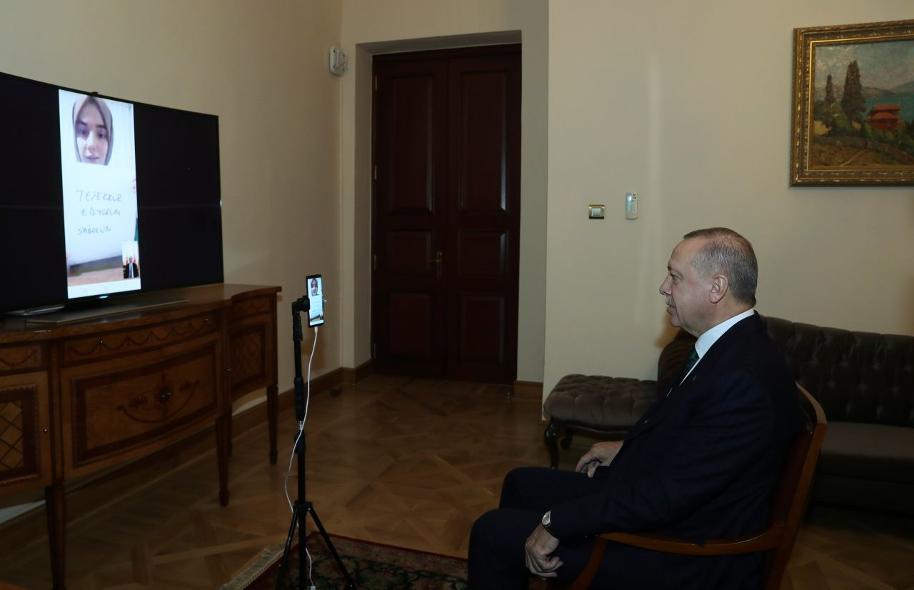 Cumhurbaşkanı Erdoğan ile Ümmü Gülsüm Genç görüştü