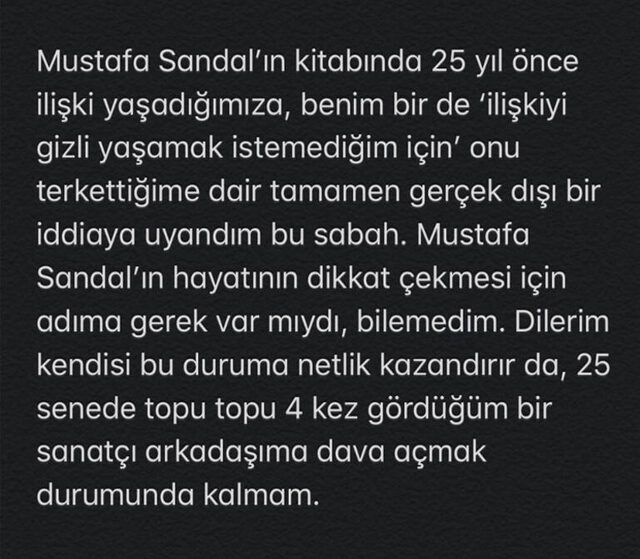 Mustafa Sandal'ın aşk iddialarına Defne Samyeli'den çok sert yanıt geldi!