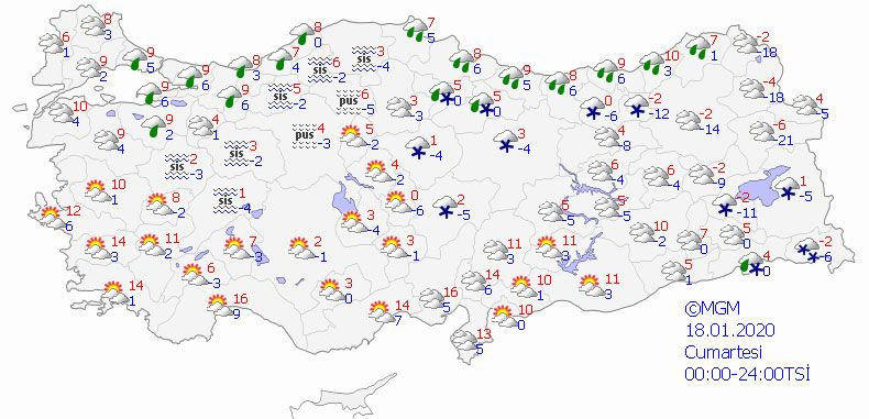 20 Ocak pazartesi kar geliyor! İstanbul listeden çıktı 23 ili vuracak