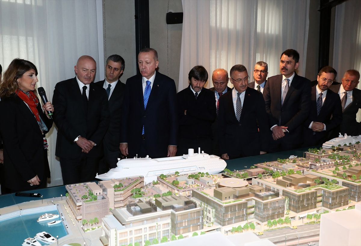 Cumhurbaşkanı Erdoğan Galataport Projesi hakkında bilgi aldı