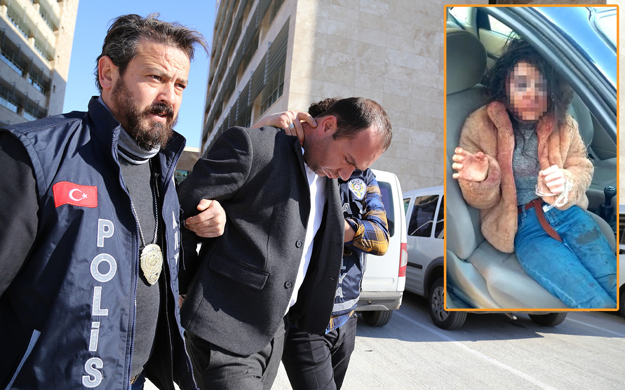 Antalya'da polis sandığı kişinin kaçırıp darp ettiği genç kız hastaneye kaldırıldı