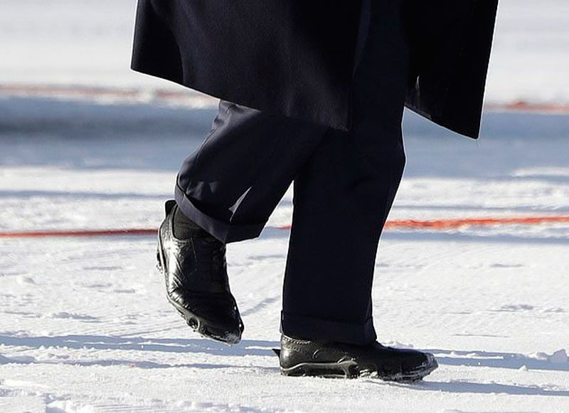 Davos'ta Donald Trump'ın ayakkabıları dikkat çekti