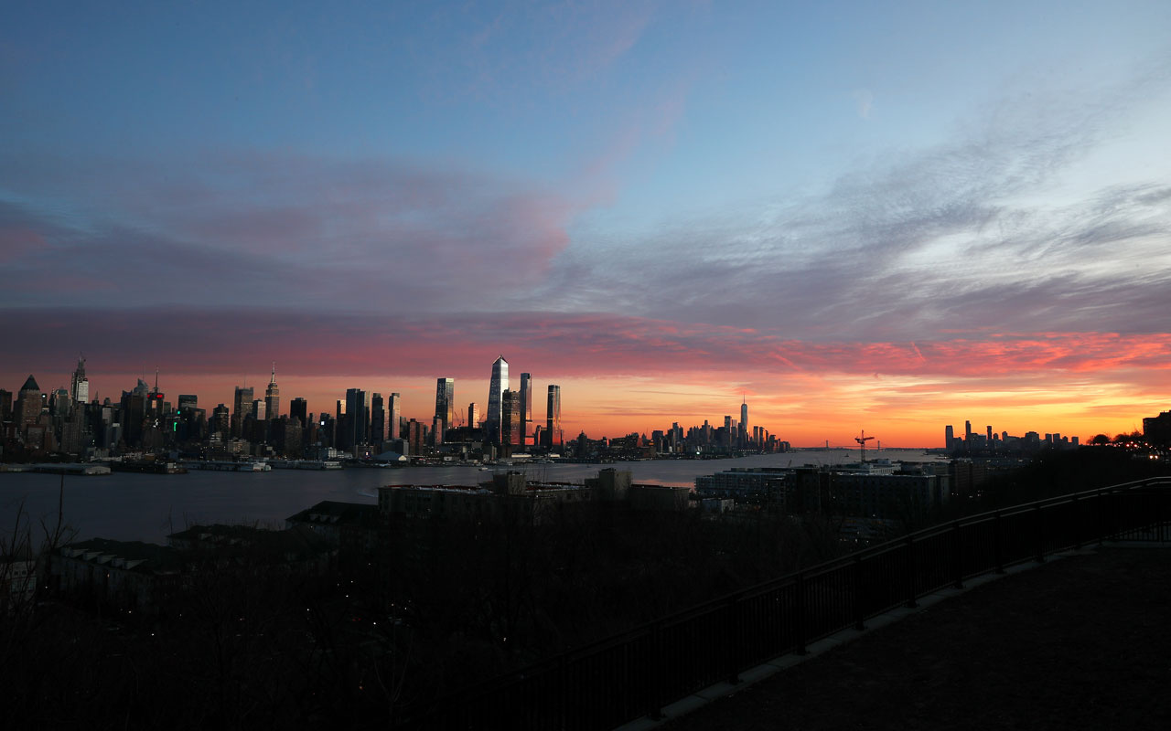 New York'ta gün batımı