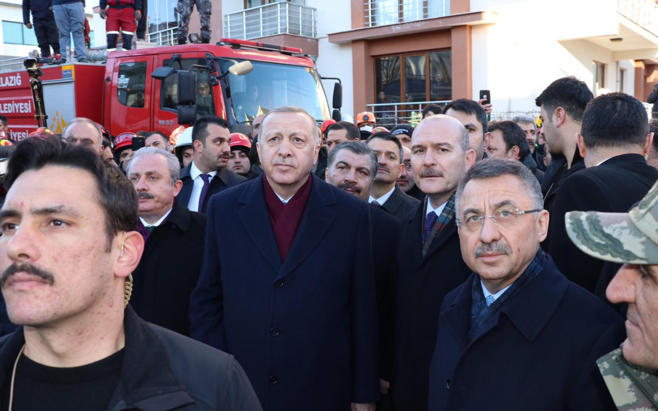 Cumhurbaşkanı Erdoğan Elazığ'da incelemelerde bulundu