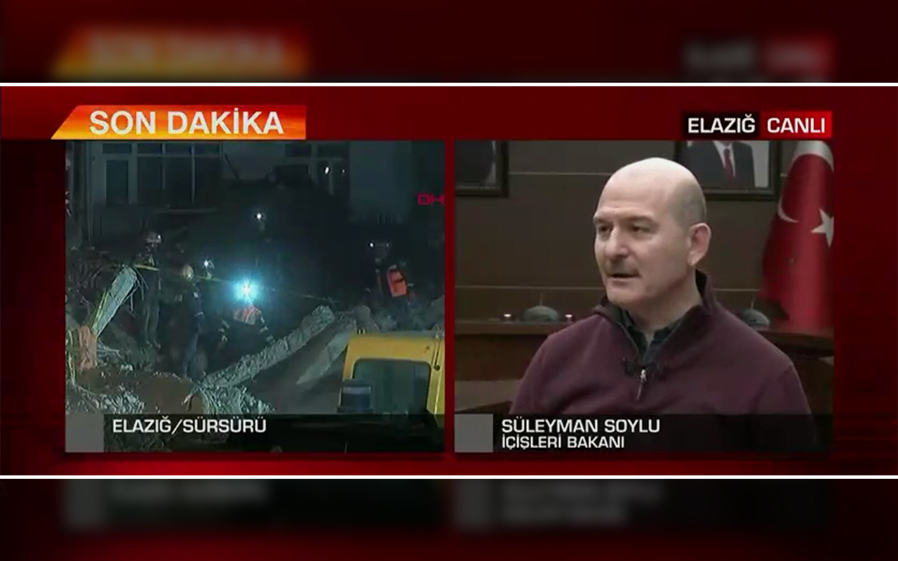 Bakan Soylu: 45 vatandaşımızı göçük altından çıkardık