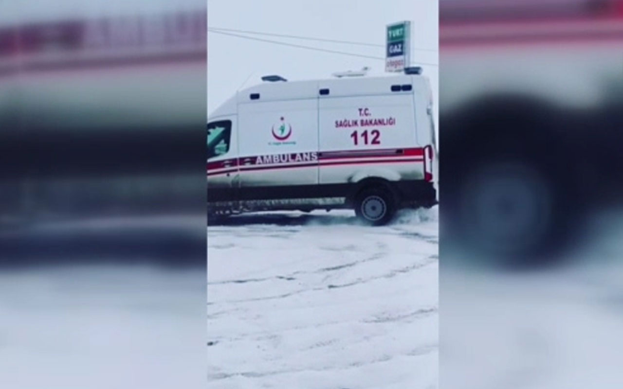 Ambulansla drift atan sürücüye soruşturma